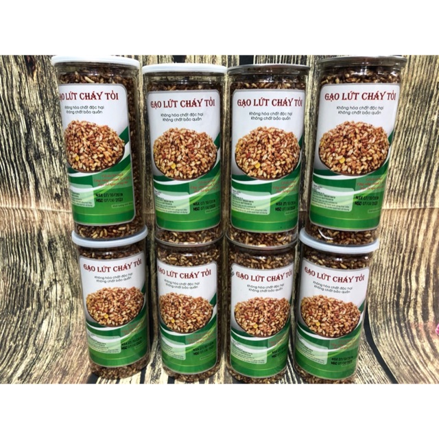 Combo 5 hủ Gạo Lức cháy tỏi