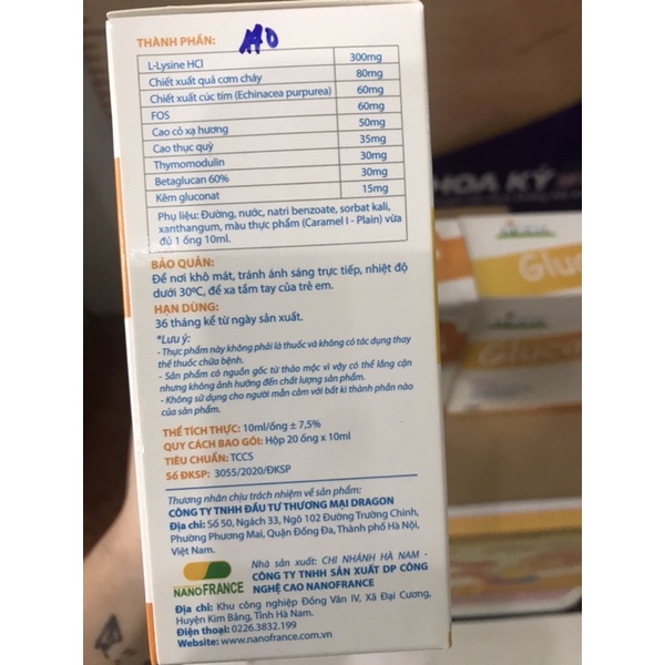 KIDDY GLUCAN  - HỖ TRỢ TĂNG CƯỜNG SỨC ĐỀ KHÁNG ĐƯỜNG HÔ HẤP TRÊN CHO BÉ