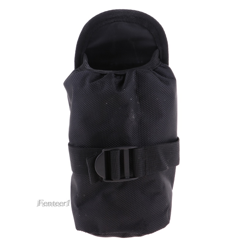 [FENTEER1]Oxford Fabric Molle Pouch Tactical Black Sport Bag Water Bottle Holder Belt