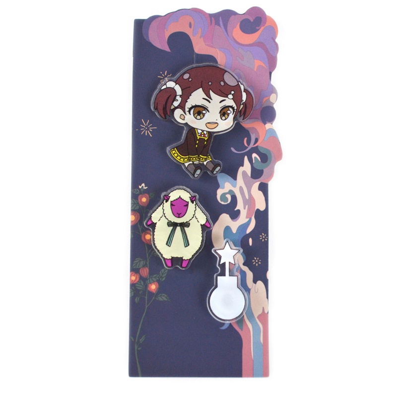 Bộ 3 Ghim Cài Áo Hình Nhân Vật Anime Dễ Thương
