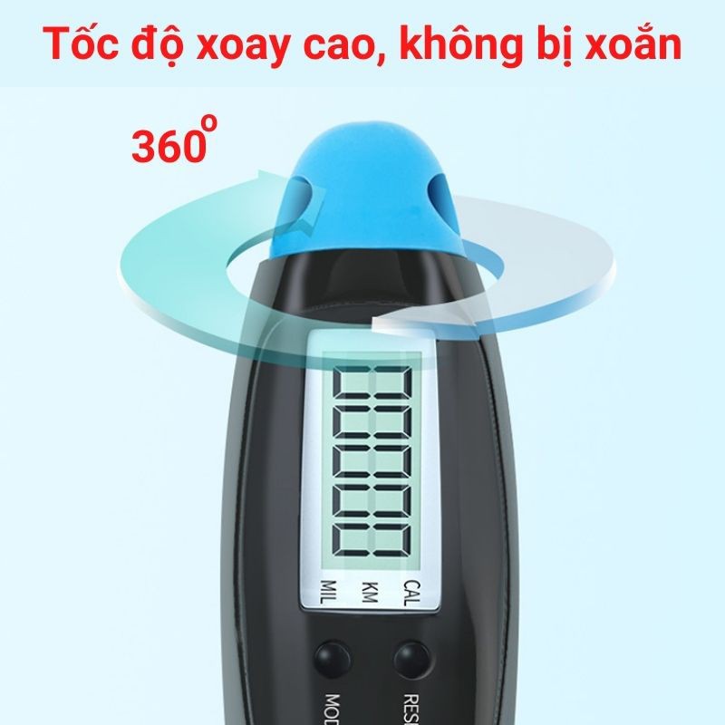 Dây Nhảy Tập Thể Dục Thể Thao Lõi Thép Cao Cấp 2,8m Siêu Rẻ Siêu Bền Có Chức Năng Đếm