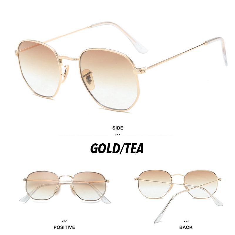 Kính mát gọng kim loại nhỏ phong cách retro Hàn Quốc