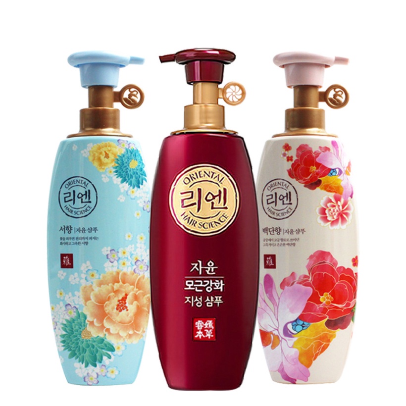 Dầu gội dưỡng mềm tóc hương hoa ReEn Essential Herb Botanic Science - Baekdanhyang Hàn Quốc 500ml