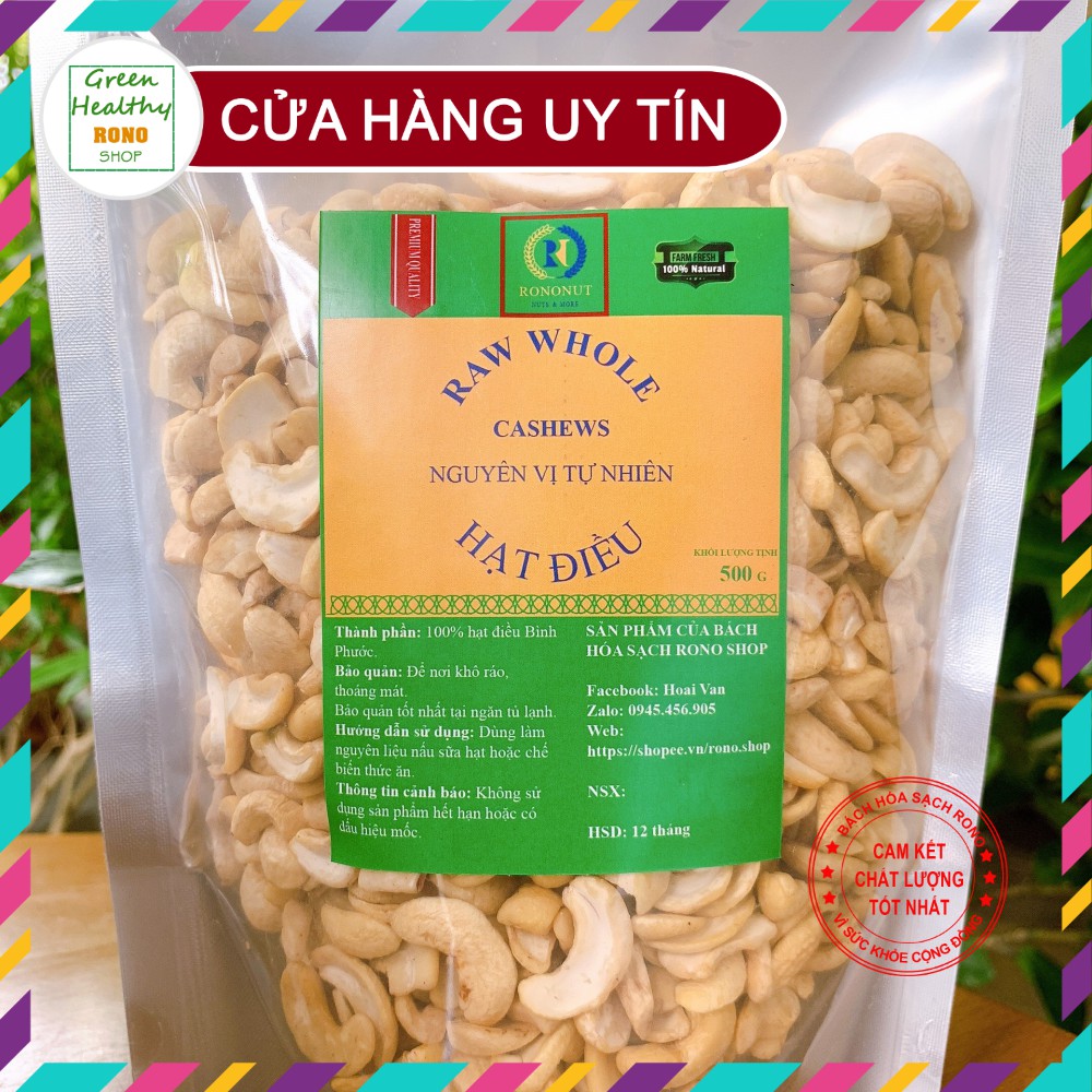 ✅ 500 Gr Hạt điều rang mộc vỡ đôi Bình Phước