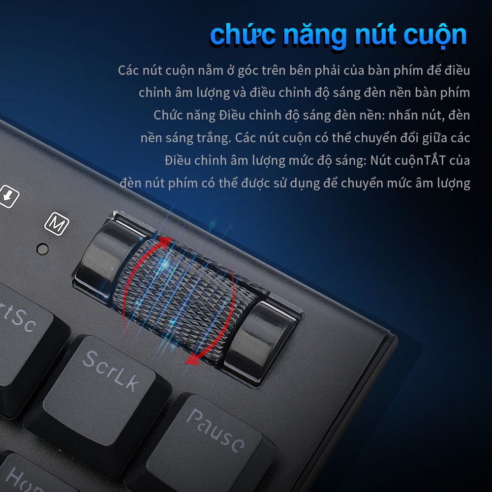 Bàn phím cơ chơi game Redragon Horus TKL K621 RGB kết nối bluetooth 5.0 2.4G 3 chế độ 97 phím