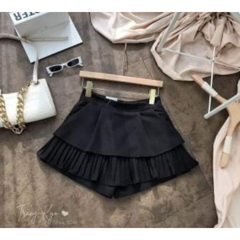 )HOT🌿HOT🌿HOT(Chân váy hai tầng xoè kéo khoá có quần bên trong đủ size SML 🌿 | BigBuy360 - bigbuy360.vn
