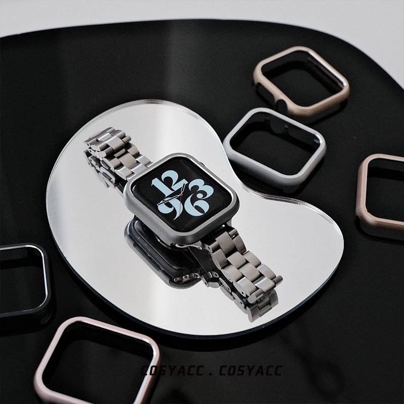 Vỏ bọc bằng thép không gỉ bảo vệ toàn diện đồng hồ Apple iWatch Series 7 6 SE 5 4 3 2 1 40mm 44mm 41mm 45mm 42mm 38mm