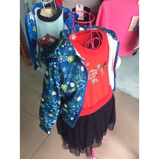 Áo khoác gió cho bé gái 2 lớp