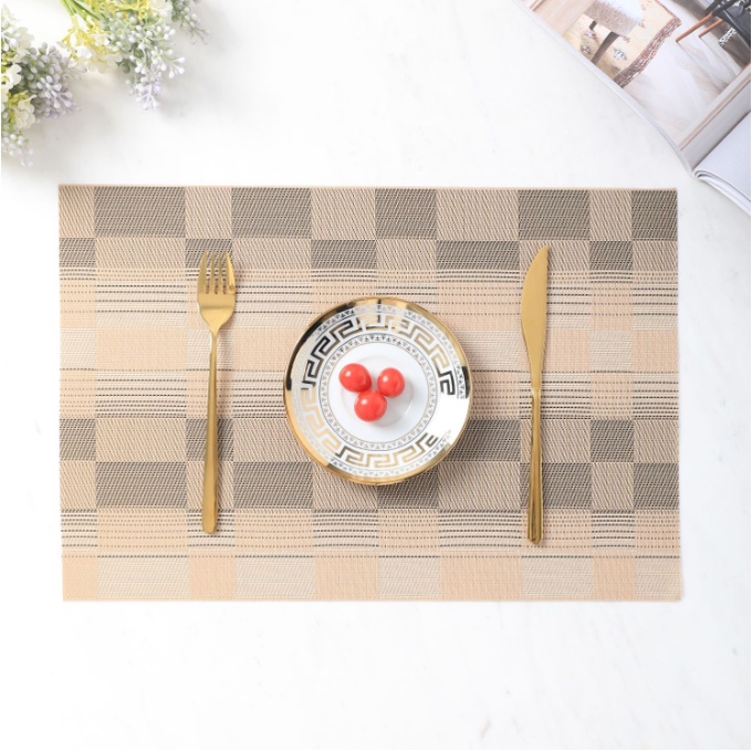 【Mới 2022】Tấm lót bàn ăn, miếng lót cách nhiệt họa tiết đơn giản sang trọng, chống thấm nước dễ vệ sinh