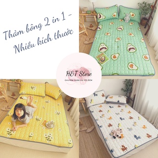 Thảm bông 2 in 1 - Thảm trải giường ấm áp - Nhiều kích thước