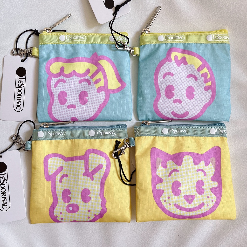 Ví Đựng Thẻ ID / Tiền Xu Kèm Móc Treo Mini Dễ Thương Tiện Dụng Cho Luxbao