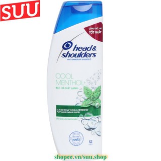 Dầu gội head & shoulders 350ml bạc hà mát lạnh, suu.shop cam kết 100% chính hãng