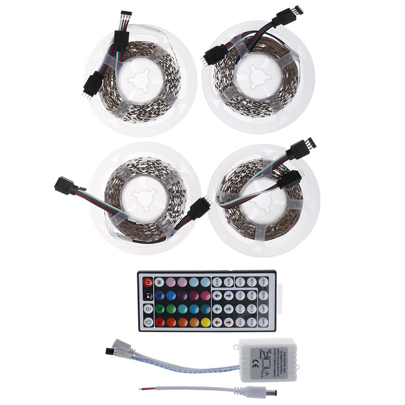 [baishangworshipwell♥]3.28-65.61ft 3528 SMD RGB 600LEDs LED Light Strip+44Key Remote Control