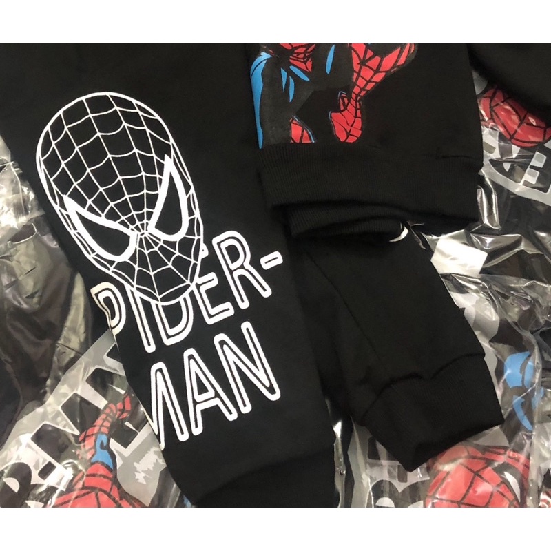 Bộ nỉ bé trai người nhện đen Spiderman N.E.X.T 10-22kg