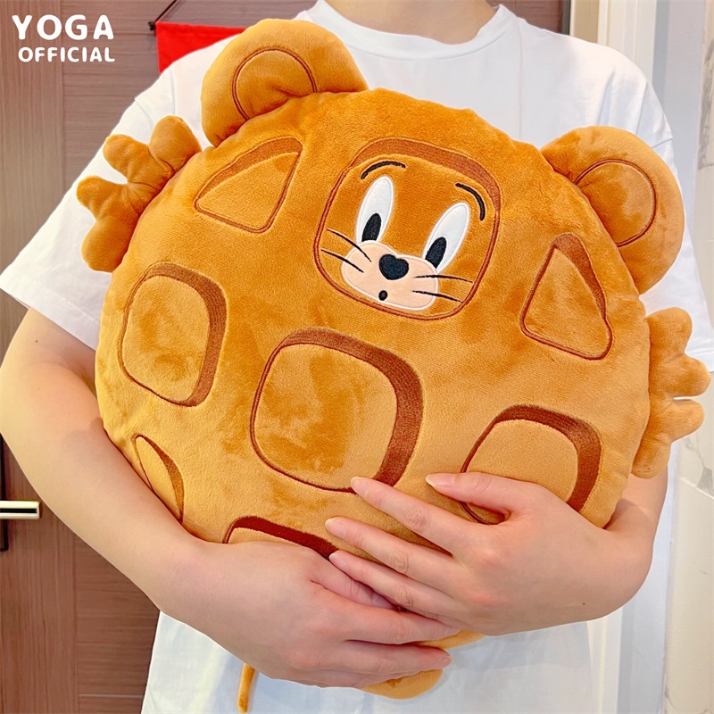 Thú Nhồi Bông Hình Tom Và Jerry Waffle Trang Trí Nhà Cửa