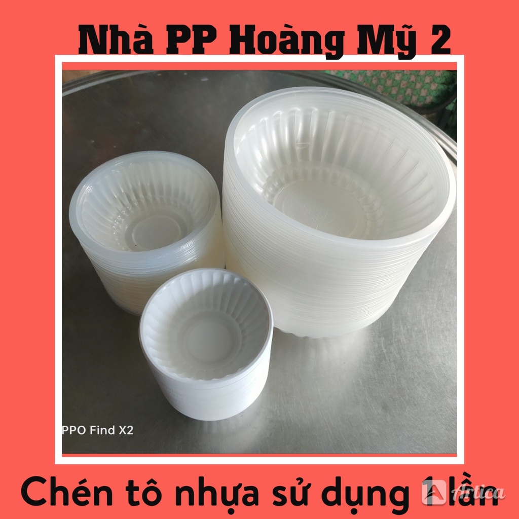 Chén Tô nhựa sử dụng 1 lần - cây 50 cái