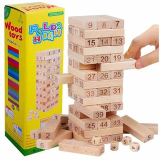 Bộ rút gỗ Wood Toys size lớn 48 thanh