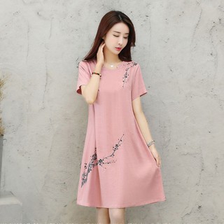 Đầm maxi ngắn tay phong cách hàn quốc thanh lịch dành cho nữ