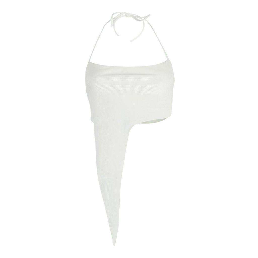 Áo Lửng Hai Dây Màu Trơn Gợi Cảm Cho Nữ