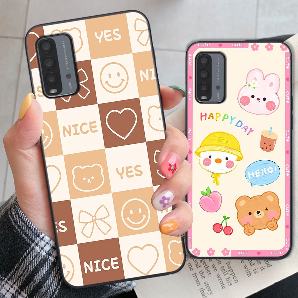 Ốp lưng Xiaomi REDMI 9T happy day, gấu bear dễ thương - BỀN - ĐẸP -BAO GIÁ TOÀN THỊ TRƯỜNG