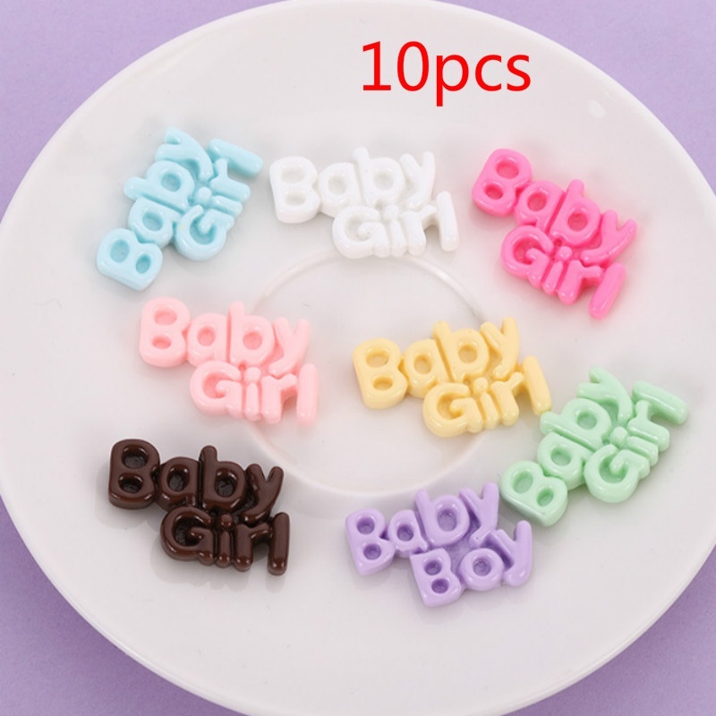 Bộ 10 phụ kiện trang trí kiểu chữ Baby Girl dễ thương tiện dụng