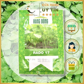 Hạt Giống Rau Dền Xanh Lá Tròn RADO 17 gói 20gr Dễ Trồng Ăn Ngon