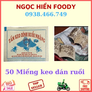 Bộ 50 miếng keo dính ruồi nam kiệt giá rẻ chất lượng cao, ngọc hiển foody