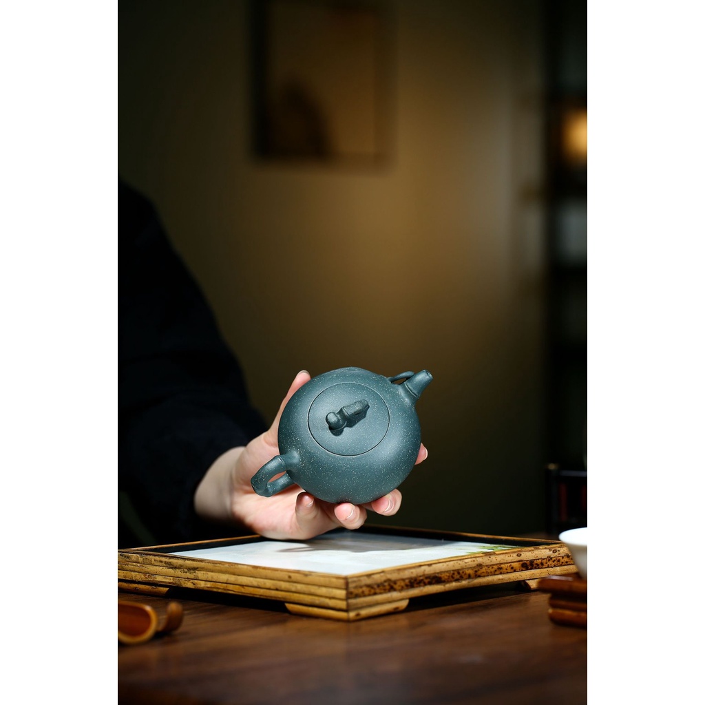 Ấm Tử Sa Nghi Hưng Trúc Hiệp Thiên Viên 160 ml (Lục Nê)