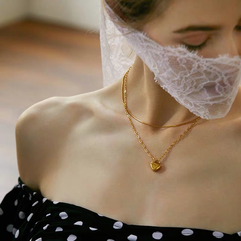 Dây chuyền sợi xích thiết kế đơn giản thời trang hàn quốc cho nữ