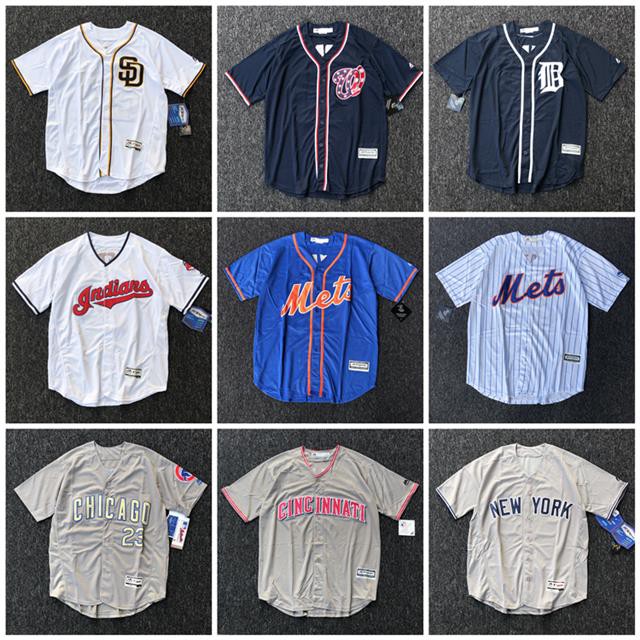 Áo Khoác Bóng Chày Mlb Thêu Chữ Phong Cách Hip Hop Đường Phố Âu Mỹ Cá Tính