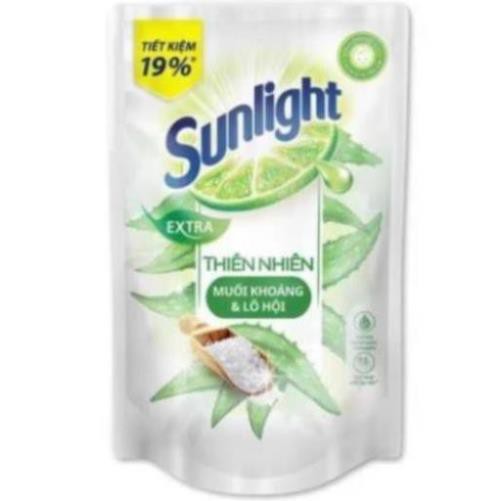 SUNLIGHT Nước Rửa Chén 750g dạng túi Matcha Trà Xanh Nhật , Muối Khoáng Lô Hội TrắngThiên Nhiên 750 g - uri1