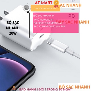 [ 1 ĐỔI 1 ] Sạc Nhanh Iphone 20W Sử Dụng Được Cho Iphone 12 11/11 Pro / 11 Pro Max /8 / 8 Plus / X / Xs / Xs Max /11