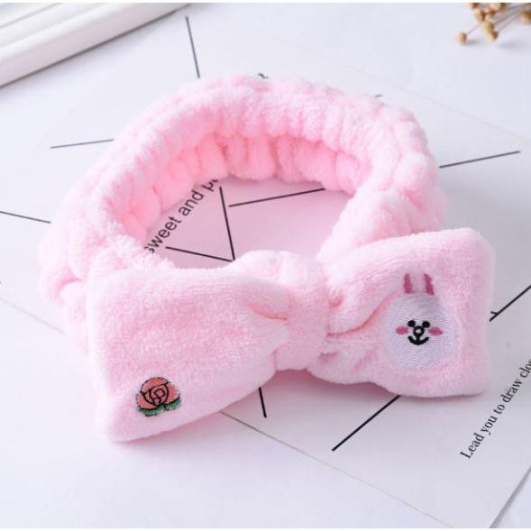 Băng đô nơ LINE (Gấu , Vịt , Thỏ) (Giao màu ngẫu nhiên)