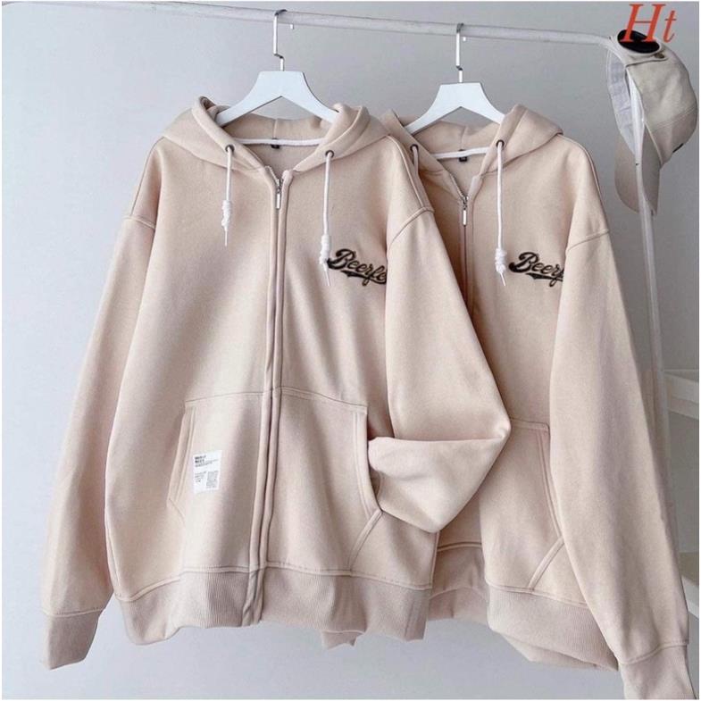 Áo khoác nỉ KHOÁ MŨ cotton Bee H2A766