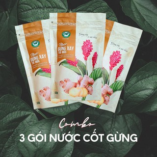 Combo ginbee - Gừng hạ thổ - Nước gừng xay - Trí Đức