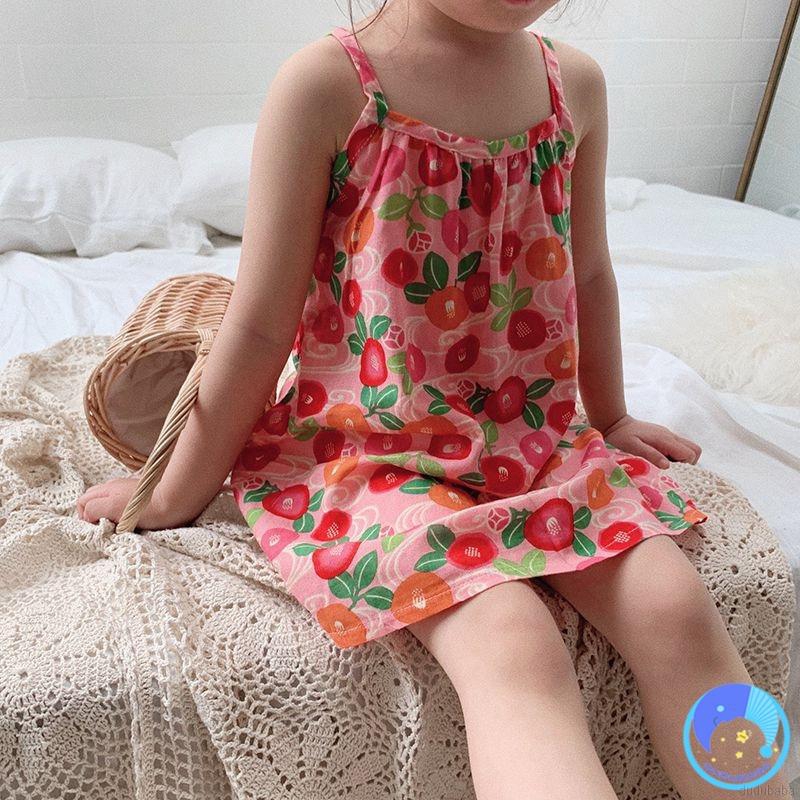 Đầm bé gái 1-7 tuổi in họa tiết da báo