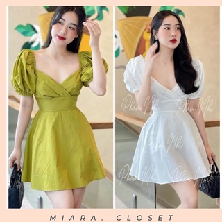 Váy li ngực tay bồng , Đầm đi tiệc siêu xinh
