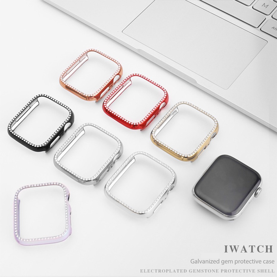 Khung Bảo Vệ Mặt Đồng Hồ Thông Minh Iwatch Series 1 2 3 4 5 6 Se 44mm 40mm 42m 38mm