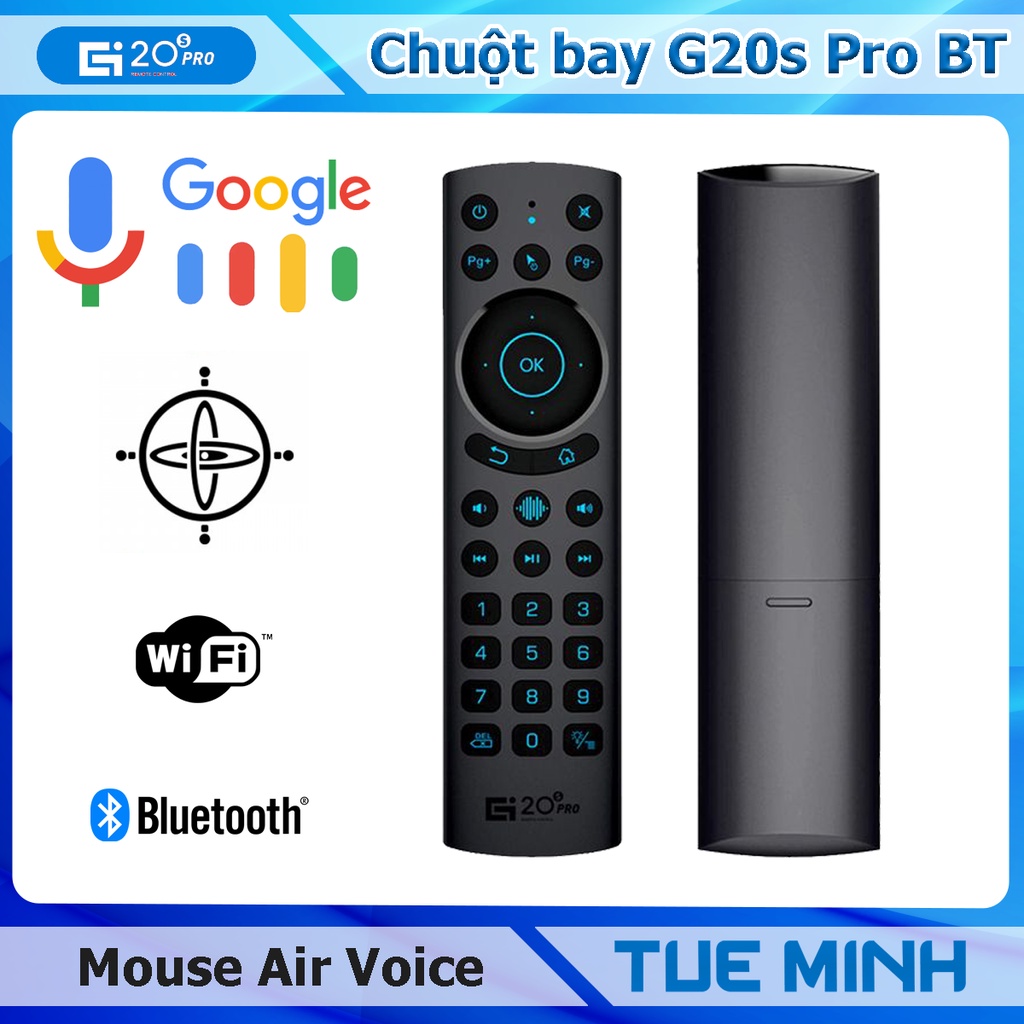 Điều khiển chuột bay G20s Pro BT hỗ trợ tính năng tìm kiếm giọng nói - Remote Mouse Air Voice