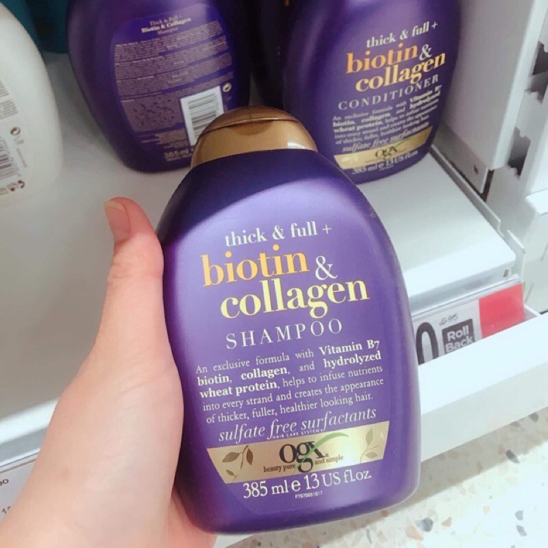 Cặp gội xả Biotin collagen OGX