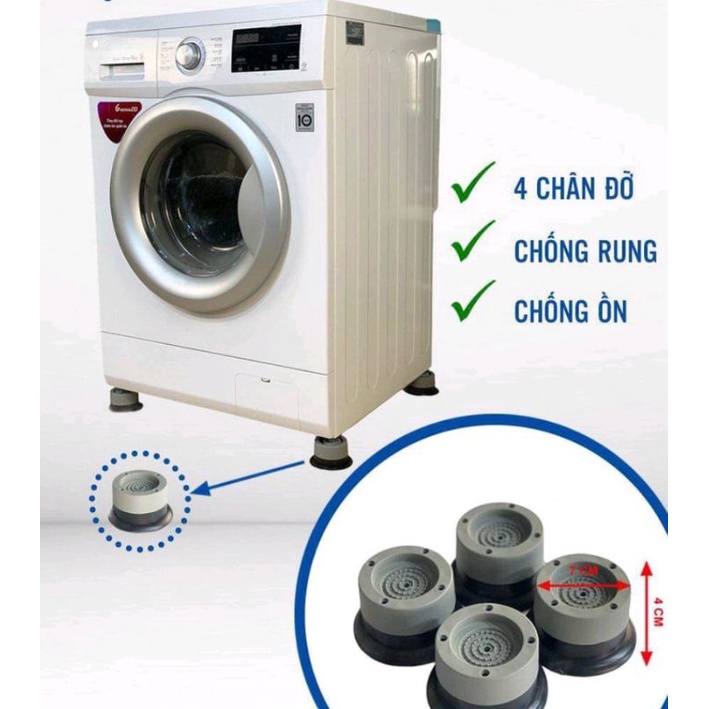 Chống rung có mút cao su chống xê dịch cho máy giặt lồng ngang cửa trước
