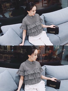 💋💋Áo sơ mi bèo tầng