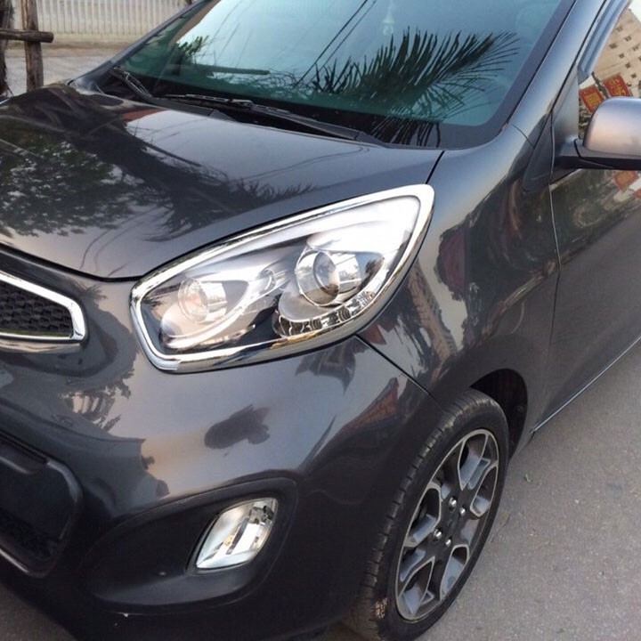 [Kia Morning 2012-2020] Ốp Viền Đèn Pha, Hậu Mạ Crom Cho Xe - Kia Morning 2012-2020