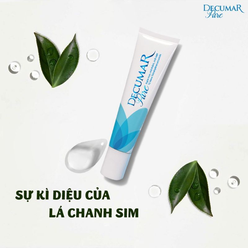 Gel ngừa mụn da mặt trong suốt Decumar Pure 15gr hoàn toàn mới.