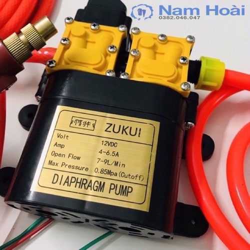 MÁY BƠM ĐÔI MINI 12V 150W ZUKUI -TĂNG ÁP LỰC NƯỚC, RỬA XE Ô TÔ , XE MÁY