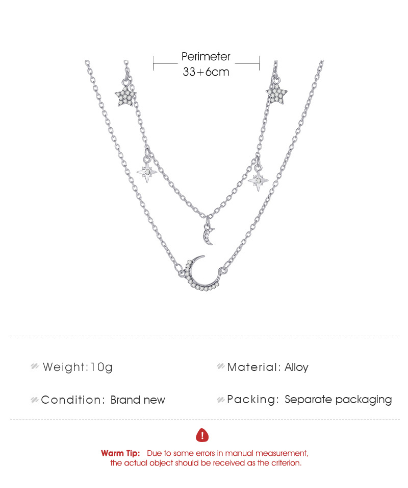 vòng cổ Mặt Trăng Và Ngôi Sao Thời Trang Cho Nữ