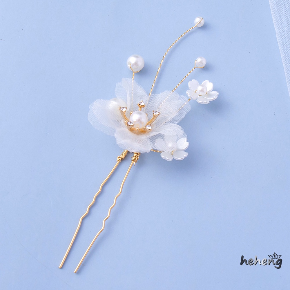 Set 2 Kẹp Tóc Hình Chữ U Chống Trượt Không Gây Dị Ứng