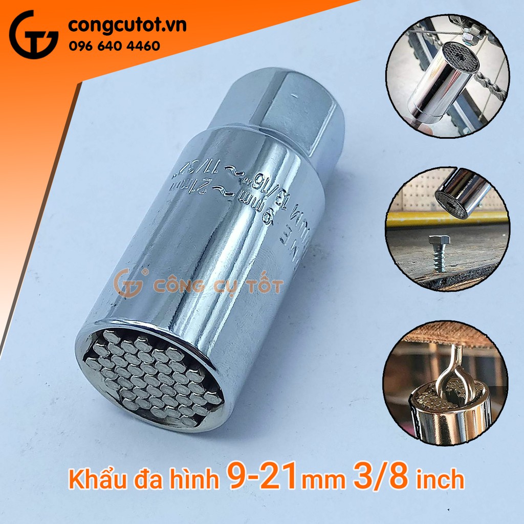 Khẩu đa hình 9-21mm ⅜ inch