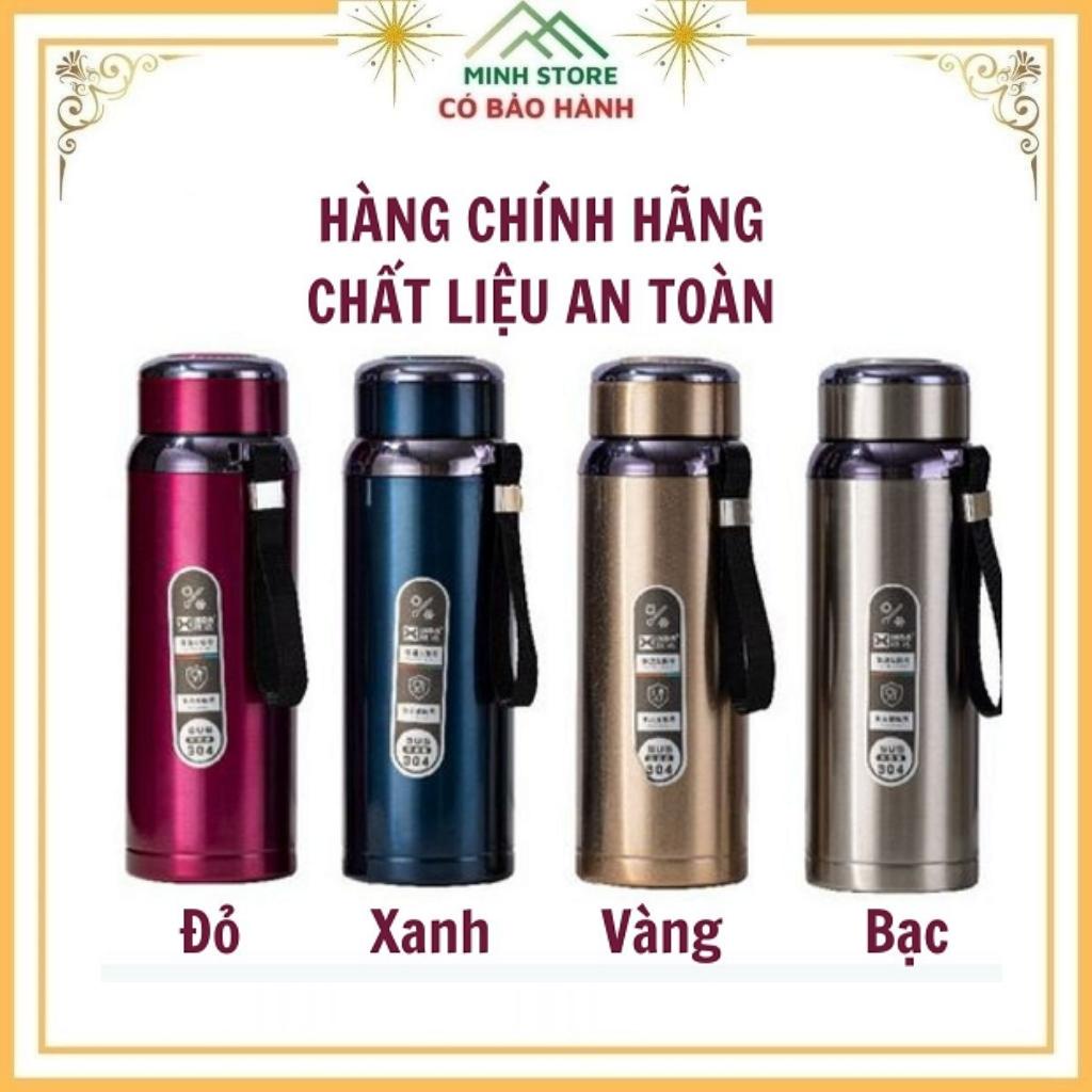 Bình Giữ Nhiệt Nóng Lạnh Inox 304 Lõi Thép Chống Gỉ A150 600-800-1000ml Siêu Sịn Chắc Chắn