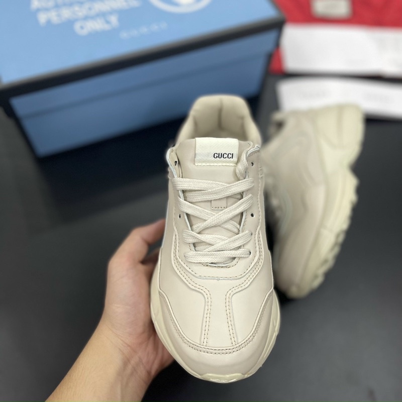 (FREESHIP + ẢNH THẬT 1.1) Giày Gucci Trơn Box xanh full pk
